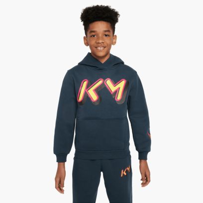 sweat a capuche nike km bleu marine pour enfant fz5321 478