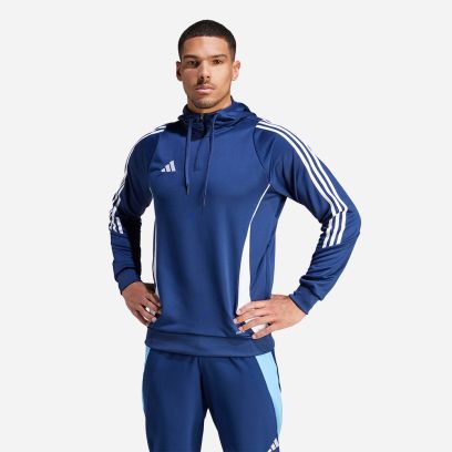 sweat capuche poly tiro 24 bleu homme has89 ir9398