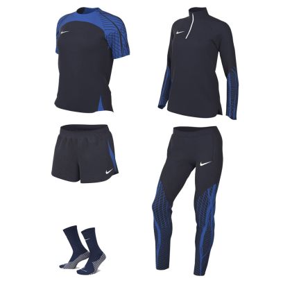 Ensemble Nike femme Pack 5 pièces Maillot Strike 23 Short Strike 23 Chaussettes Strike Crew Haut 1/4 zip Strike 23 Pantalon de survêtement Strike 23 DR2278 DR2322 DH6620 DR2296 DR2568