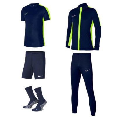 Ensemble Nike enfant Pack 5 pièces Maillot Academy 23 Short Park III Chaussettes Strike Crew Veste de survêtement Academy 23 Pantalon de survêtement Academy 23 DR1343 BV6865 DH6620 DR1695 DR1676