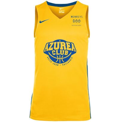 Maillot de match Nike Azurea Basket Club Jaune pour homme