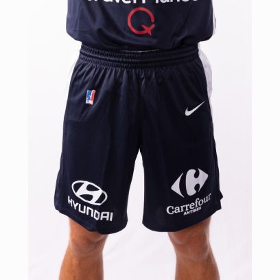 Pantaloncini da pallacanestro Nike Sharks Antibes Blu Navy per uomo