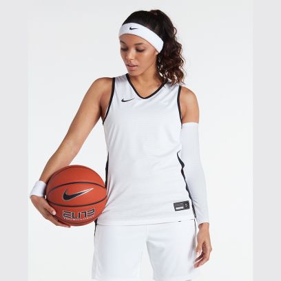 Maillot de basket réversible Nike Team Noir & Blanc pour femme