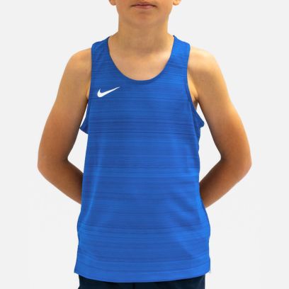 NT0302-463 Débardeur de running Nike Stock Dry Miler Bleu Royal pour Enfant