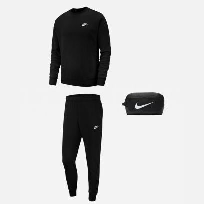 Conjunto Nike Sportswear para Hombre. Sudadera + Pantalón de chándal + Bolsa de zapatos (3 productos)