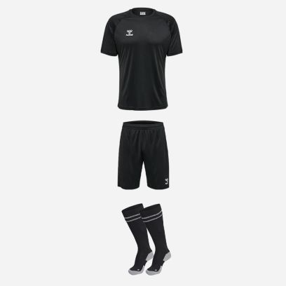 Ensemble Hummel Essential pour Enfant. Maillot + Short + Chaussettes de football (3 pièces)