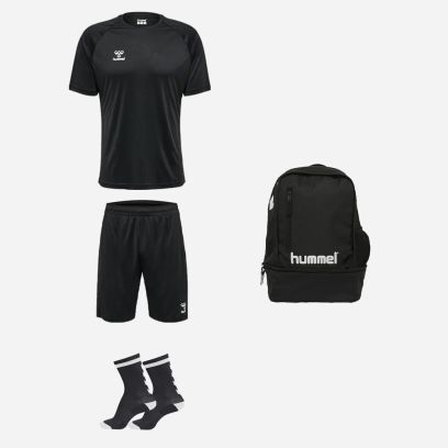 Produkt-Set Hummel Essential für Kinder. Trikot + Short + kurze Socken + Tasche (4 artikel)