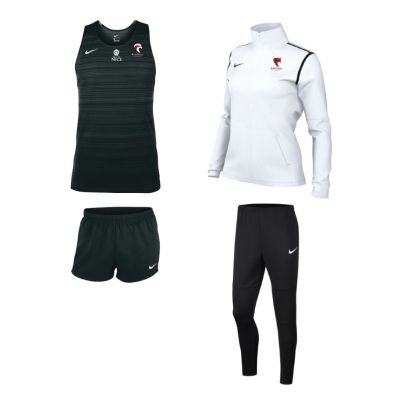 Pack Cavigal Nice Athletisme pour Femme (4 pièces) | Débardeur + Short + Veste + Pantalon de survêtement |