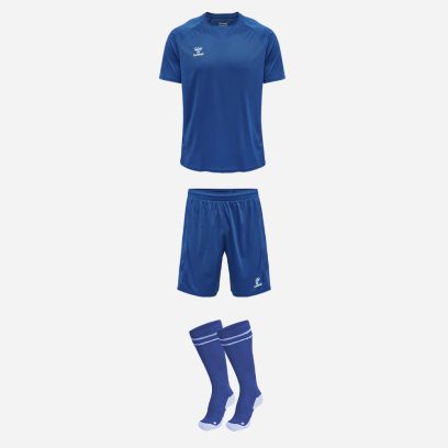 Ensemble Hummel Essential pour Homme. Maillot + Short + Chaussettes de football (3 pièces)