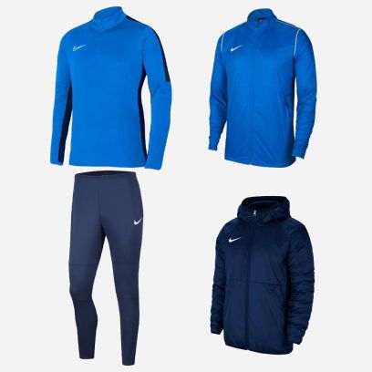 Ensemble Nike Academy 23 pour Enfant. Haut 1/4 zip + Pantalon de survêtement + Coupe-Vent + Veste doublée (4 pièces)