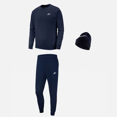 Conjunto Nike Sportswear para Hombre. Sudadera + Pantalón de chándal + Gorro (3 productos)