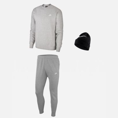 Ensemble Nike Sportswear pour Homme. Sweat-shirt + Bas de jogging + Bonnet (3 pièces)