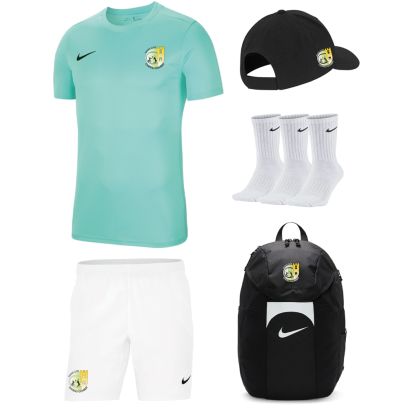 Pack Tennis Club Chateau Gombert pour Enfant (5 pièces) | Maillot + Short + Casquette + Chaussettes + Sac à dos |