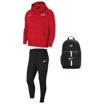 Pack Basket Club Neuville sur Escaut pour Enfant (3 pièces) | Sweat à capuche + Pantalon de survêtement + Sac à dos |