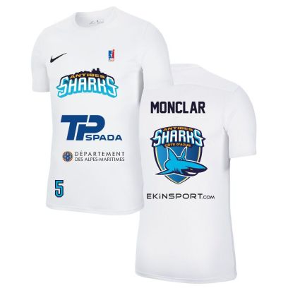 Maglia da riscaldamento Nike Sharks Antibes Bianco per bambino