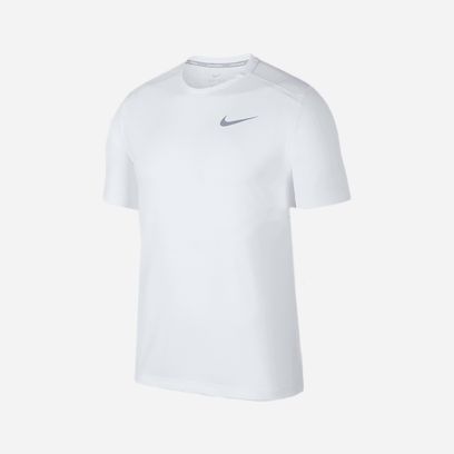 t shirt de running nike dri fit miler blanc homme aj7565 100