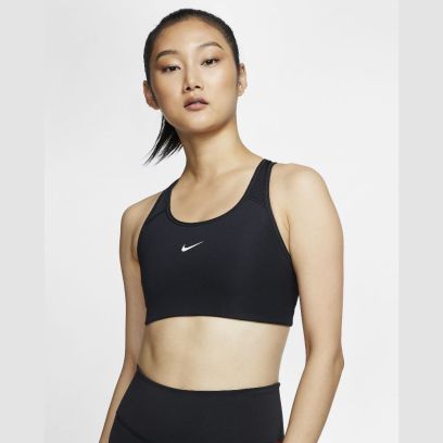 Brassière avec coussinet une pièce Nike Swoosh Noire pour Femme BV3636-010