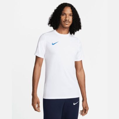 maillot nike park 7 blanc bleu royal pour homme bv6708 102