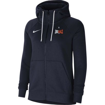 Hooded sweatshirt with zip Nike Joe Kals Navy Blue for women