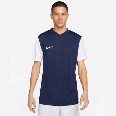 Maglia Nike Tiempo Premier II Blu Navy e Bianco per uomo