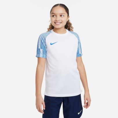 Jersey Nike Academy White & Royal Blue for kids