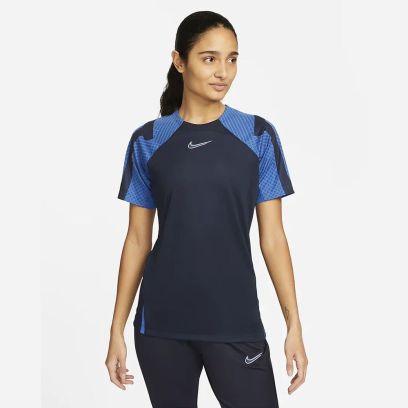 maillot nike dri fit strike 22 bleu marine femme dh8840 451