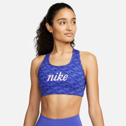 brassieres nike swoosh icon padded bleu femme dq5121 430