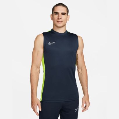 debardeur nike academy 23 bleu marine jaune homme dr1331 452