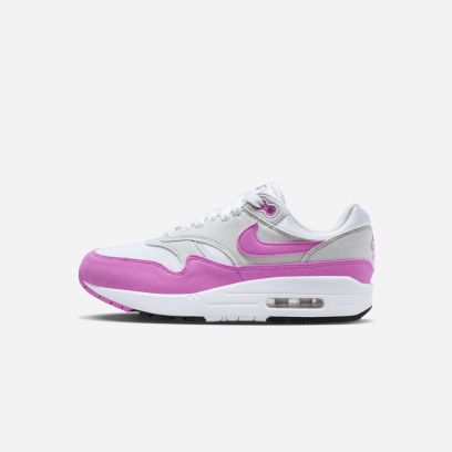 chaussures nike air max 1 87 gris rose pour femme dz2628 001