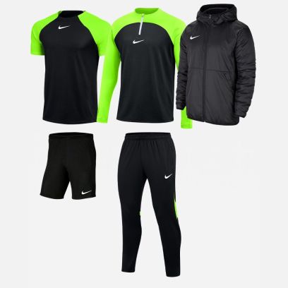 Ensemble Nike enfant Pack 5 pièces Maillot Academy Pro Short Park III Haut 1/4 zip Academy Pro Pantalon de survêtement Academy Pro Veste doublée Team Fall DH9279 BV6865 DH9280 DH9325 CW6159