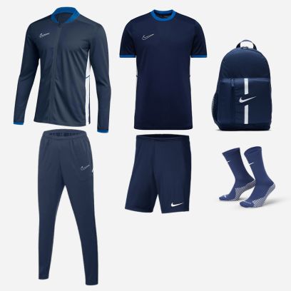 Conjunto de produtos Nike Academy 25 para Criança. Fato de treino + Jersey + Calções + Meias + Saco (6 itens)