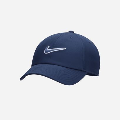 casquette nike club unstructured swoosh bleu unisexe fb5369 410