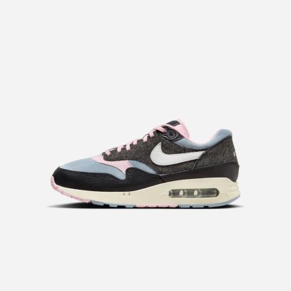 chaussures nike air max 1 86 prm noir et rose homme fb9647 001