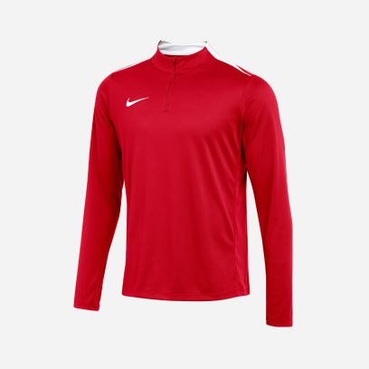 sweat 1 4 zip nike dri fit rouge homme fd7667 657