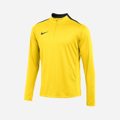 sweat 1 4 zip nike dri fit jaune homme fd7667 719