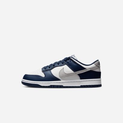 chaussure nike dunk low bleu marine pour homme fd9749 400