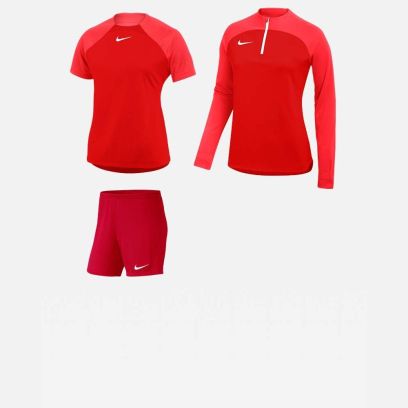 Ensemble Nike femme Pack 3 pièces Maillot Academy Pro Short Park III Haut 1/4 zip Academy Pro DH9242 BV6860 DH9246