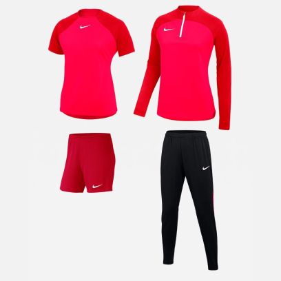 Ensemble Nike femme Pack 4 pièces Maillot Academy Pro Short Park III Haut 1/4 zip Academy Pro Pantalon de survêtement Academy Pro DH9242 BV6860 DH9246 DH9273