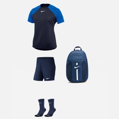 Ensemble Nike femme Pack 4 pièces Maillot Academy Pro Short Park III Chaussettes Squad Sac à dos Academy Team DH9242 BV6860 SK0030 DC2647