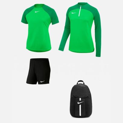 Ensemble Nike femme Pack 4 pièces Maillot Academy Pro Short Park III Haut 1/4 zip Academy Pro Sac à dos Academy Team DH9242 BV6860 DH9246 DC2647