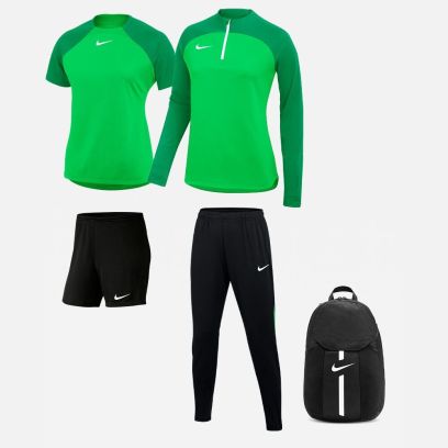 Ensemble Nike femme Pack 5 pièces Maillot Academy Pro Short Park III Haut 1/4 zip Academy Pro Pantalon de survêtement Academy Pro Sac à dos Academy Team DH9242 BV6860 DH9246 DH9273 DC2647