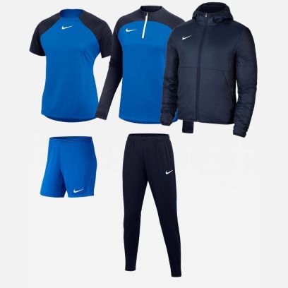 Ensemble Nike femme Pack 5 pièces Maillot Academy Pro Short Park III Haut 1/4 zip Academy Pro Pantalon de survêtement Academy Pro Veste doublée Team Fall DH9242 BV6860 DH9246 DH9273 DC8039