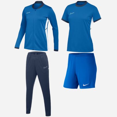 Produkt+Set Nike Academy 25 für Frau. Trainingsanzug + Trikot + Shorts (4 artikel)