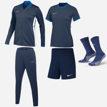 Set di prodotti Nike Academy 25 per Donna. Tuta + Maglia + Short + Calze (5 prodotti)