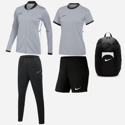 Set di prodotti Nike Academy 25 per Donna. Tuta + Maglia + Short + Zaino (5 prodotti)