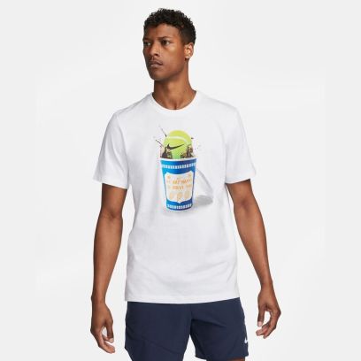 tshirt nike court blanc pour homme fj1500 100