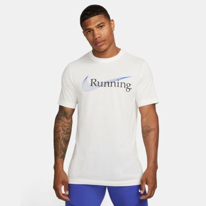 tshirt nike drifit running blanc pour homme fj2362 121