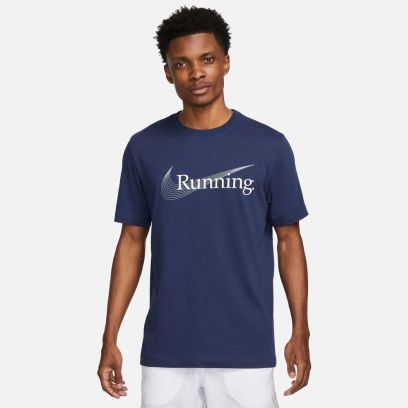 tshirt nike drifit running bleu pour homme fj2362 410