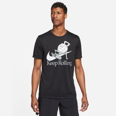 tshirt nike drifit fitness noir pour homme fj2452 010