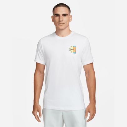 t shirt de tennis nikecourt blanc pour homme fn0787 100